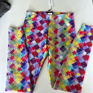 NWT Terez stars leggings girls sz M long legs! inseam 24”